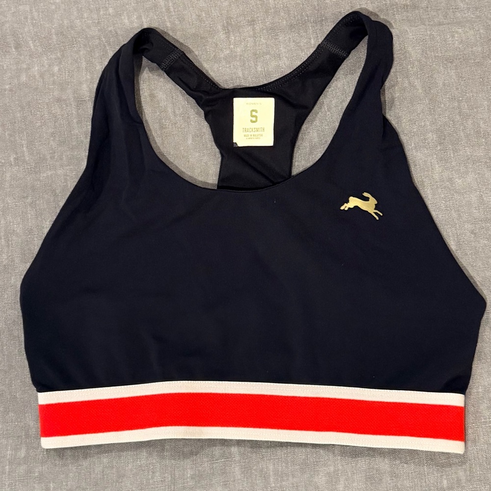 Tracksmith Run Bra (small, black)